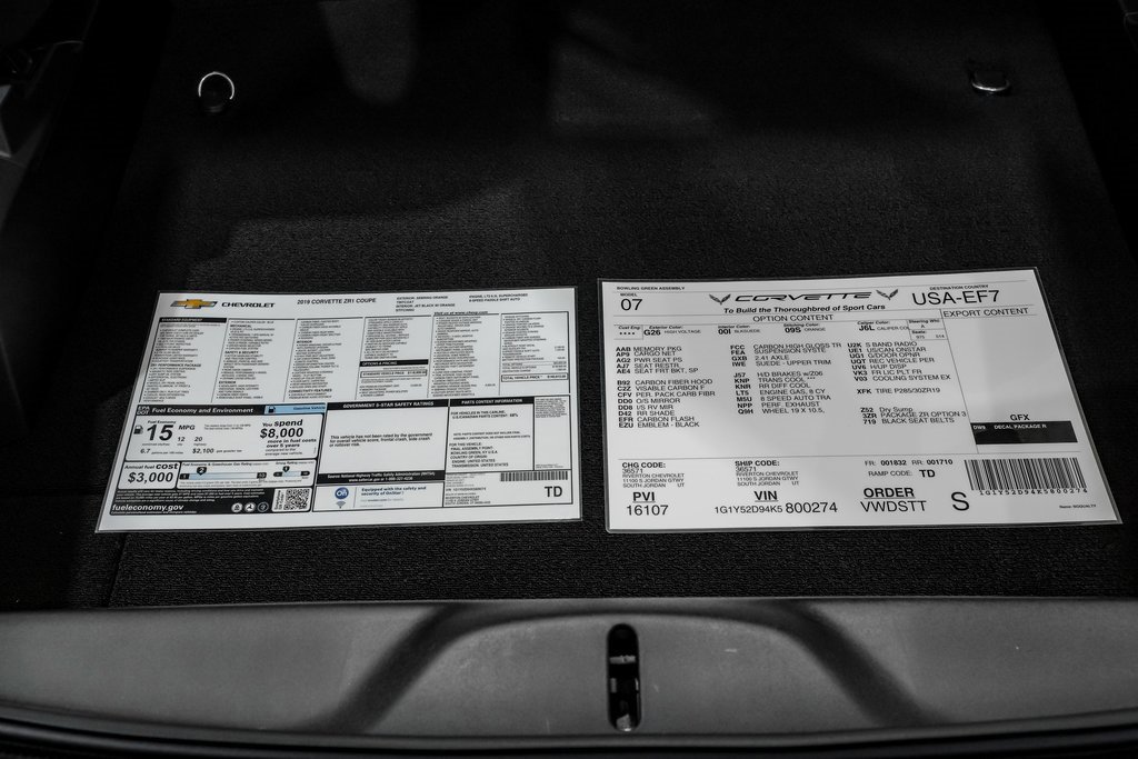 Used 2019 Chevrolet Corvette ZR1 image 59