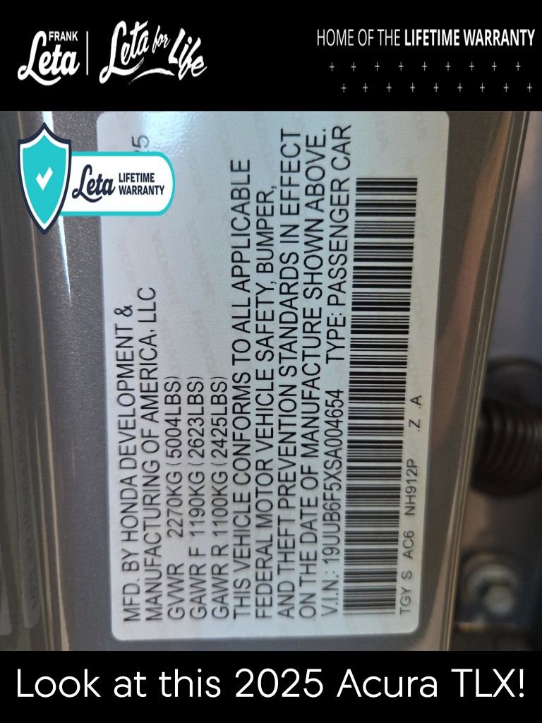 New 2025 Acura TLX SH-AWD w/ A-SPEC Pkg image 43