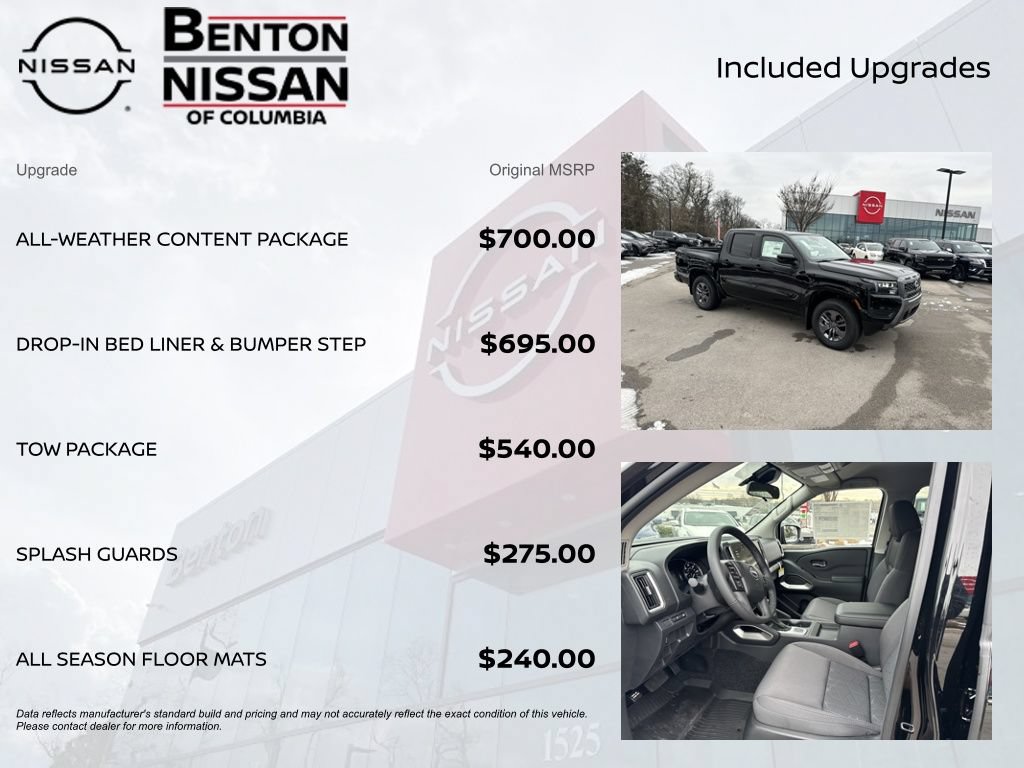 New 2026 Nissan Frontier SV w/ All-Weather Content Package AWD/4WD image 7