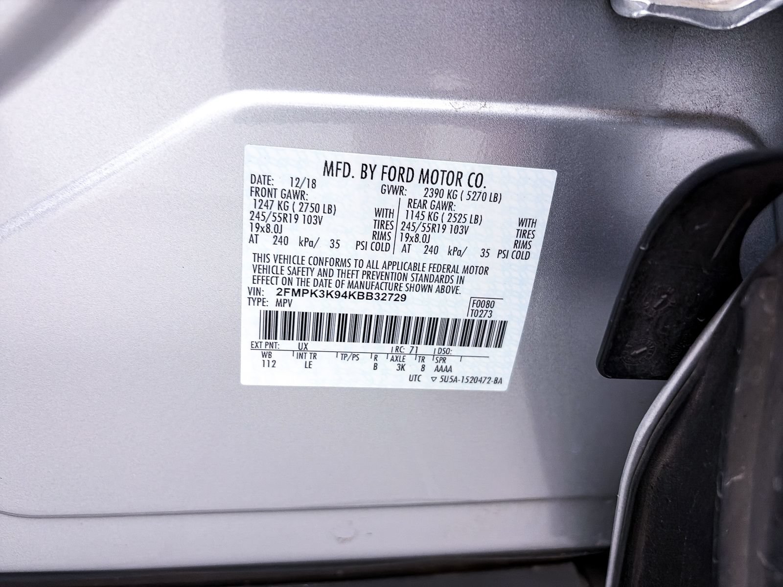 Used 2019 Ford Edge Titanium FWD image 38