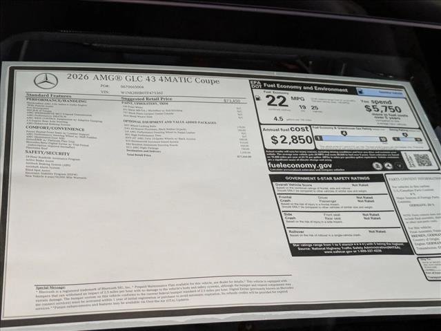 New 2026 Mercedes-Benz GLC 43 AMG 4MATIC Coupe image 19