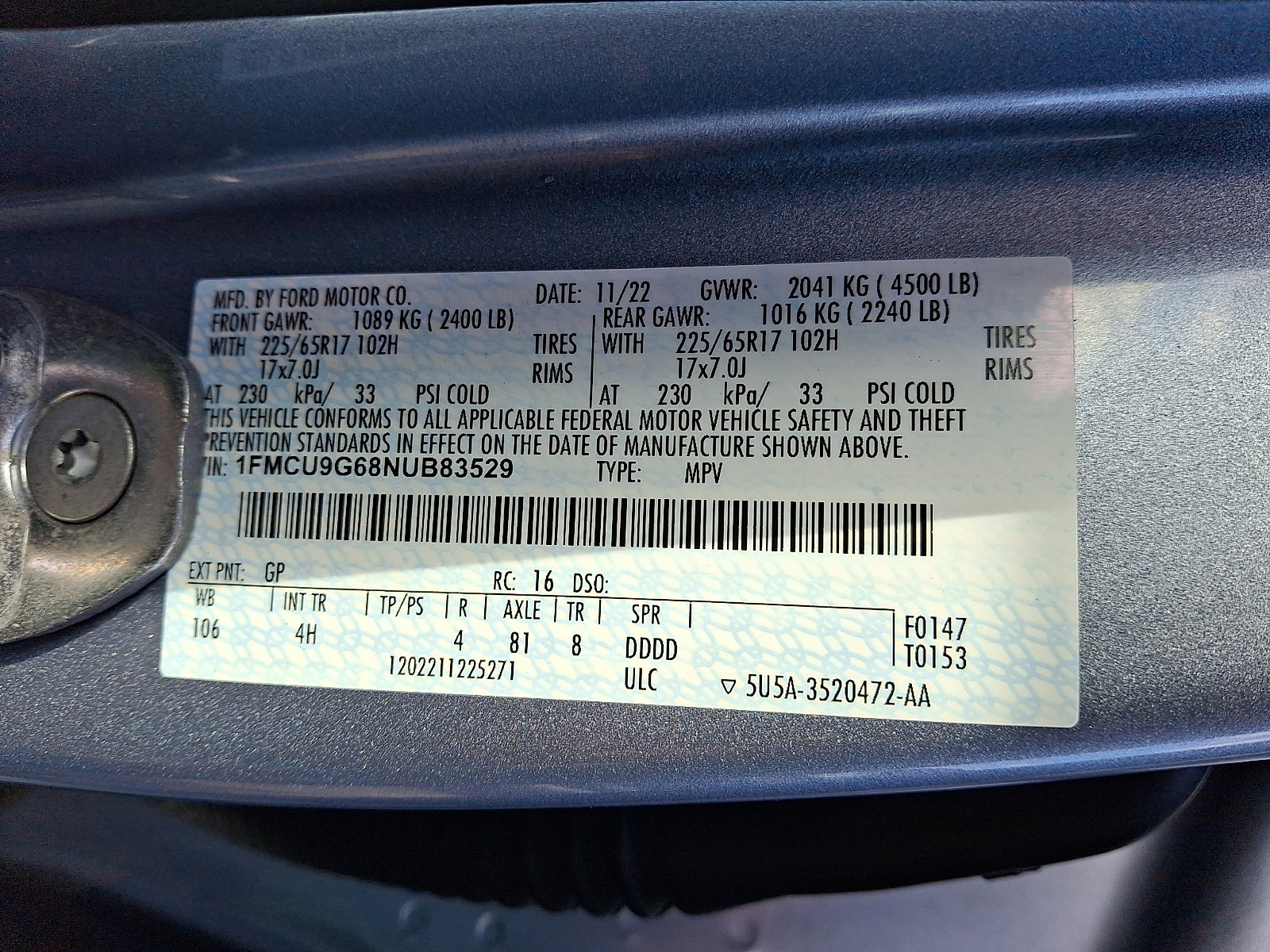 Used 2022 Ford Escape SE w/ Convenience Package image 26