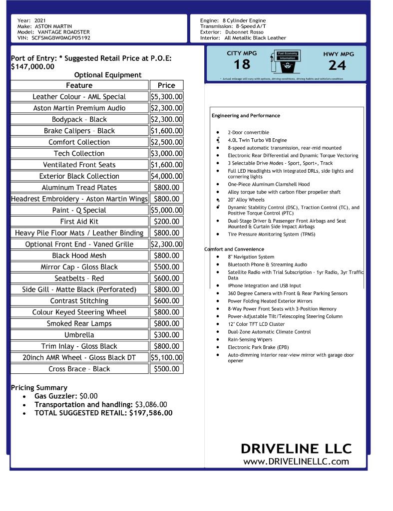 Used 2021 Aston Martin V8 Vantage Roadster image 69