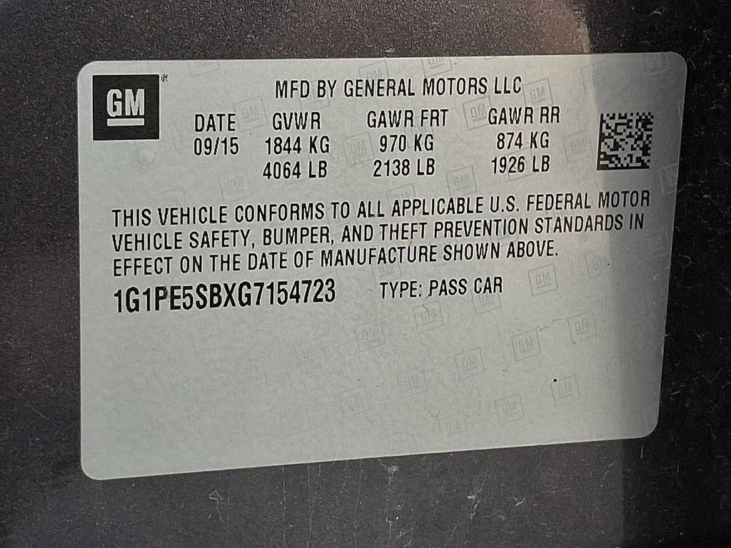 Used 2016 Chevrolet Cruze LT w/ Technology Package image 20