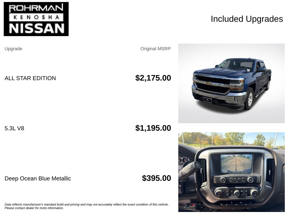 Used 2018 Chevrolet Silverado 1500 LT w/ All Star Edition AWD/4WD image 4