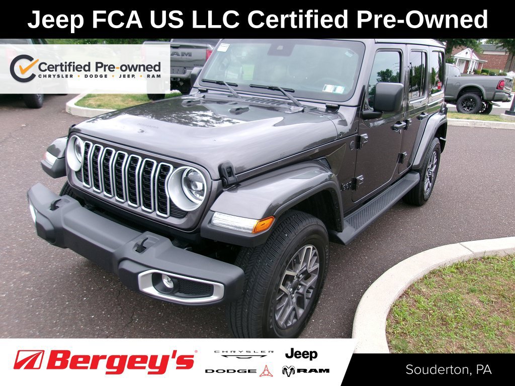 Certified 2025 Jeep Wrangler Unlimited Sahara w/ Safety Group AWD/4WD image 1