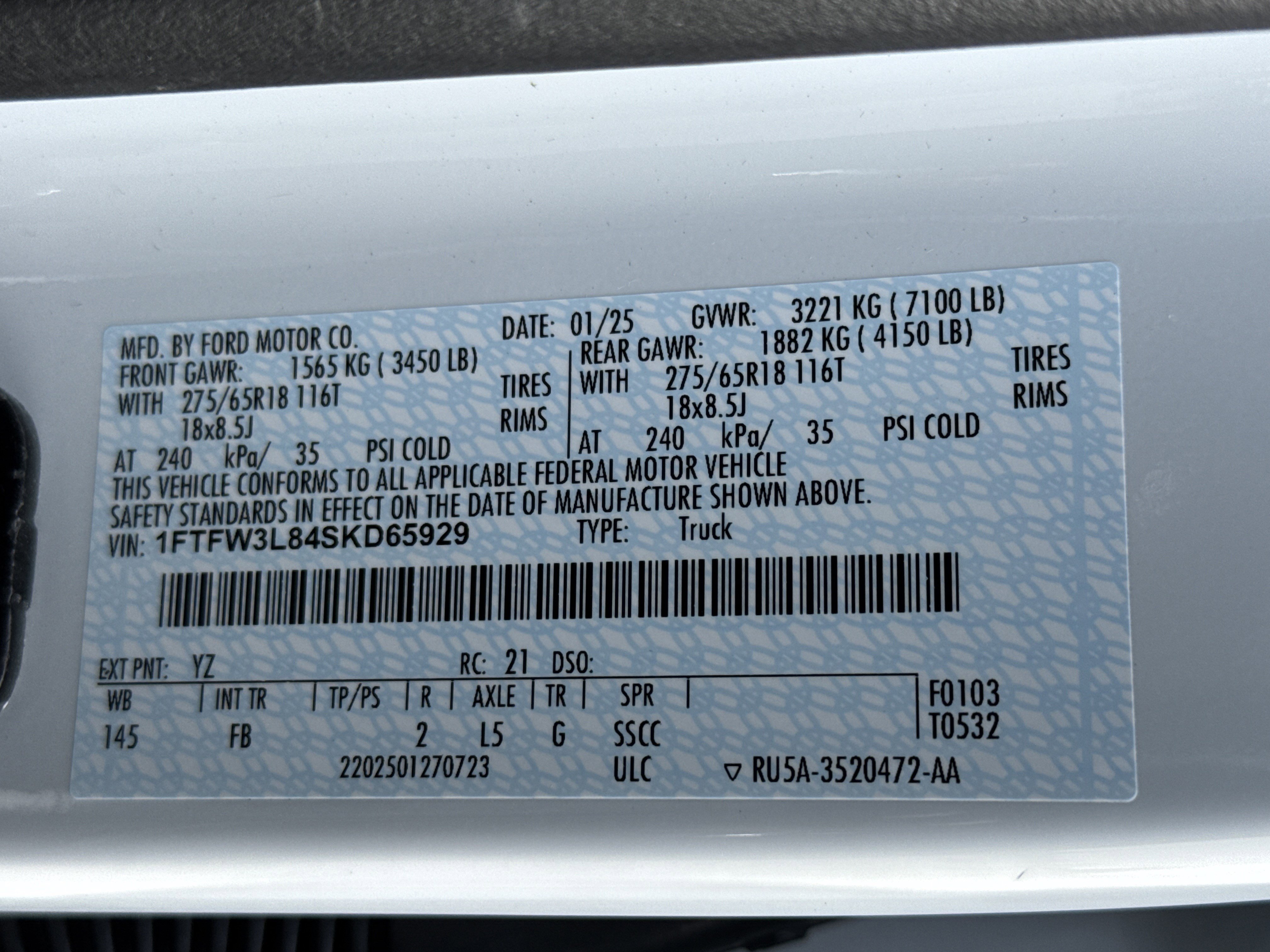 Used 2025 Ford F150 XLT w/ Equipment Group 302A MID image 34