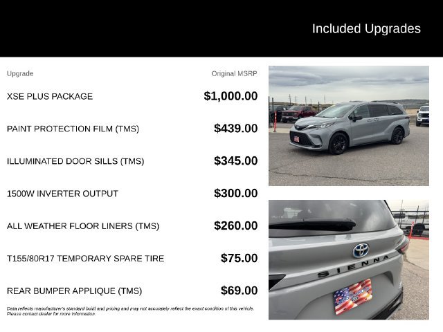 Used 2024 Toyota Sienna XSE w/ XSE Plus Package AWD/4WD image 5