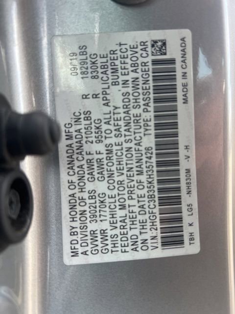 Used 2019 Honda Civic EX image 11