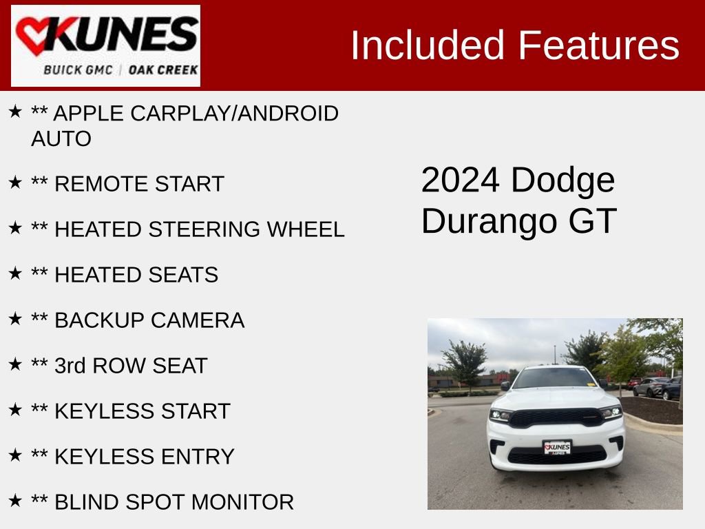 Used 2024 Dodge Durango GT image 2