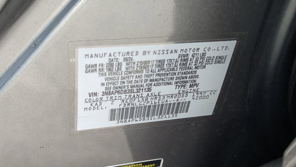 Certified 2025 Nissan Kicks SR w/ Interior Electronics Package AWD/4WD image 24