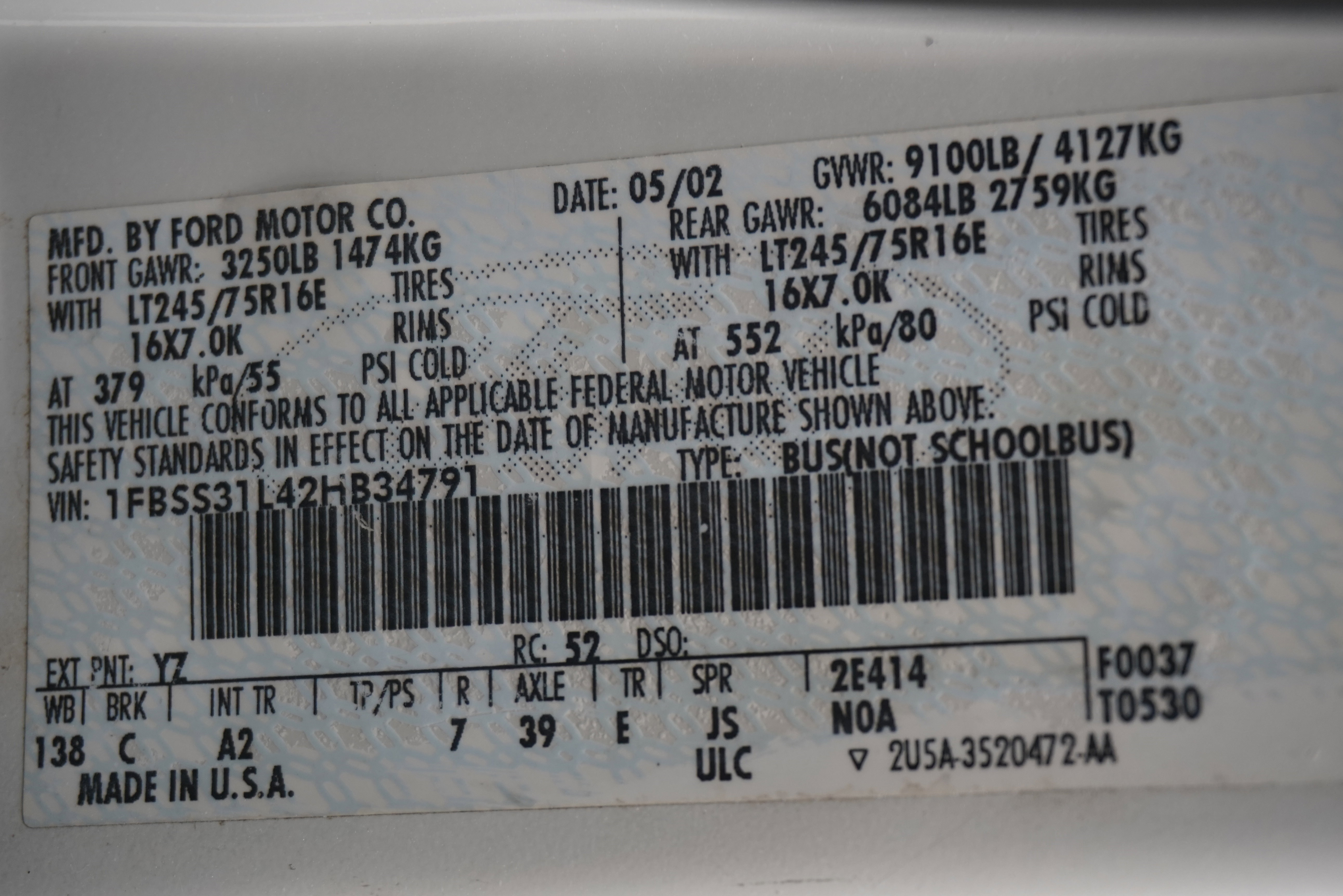 Used 2002 Ford E-350 and Econoline 350 XL image 21