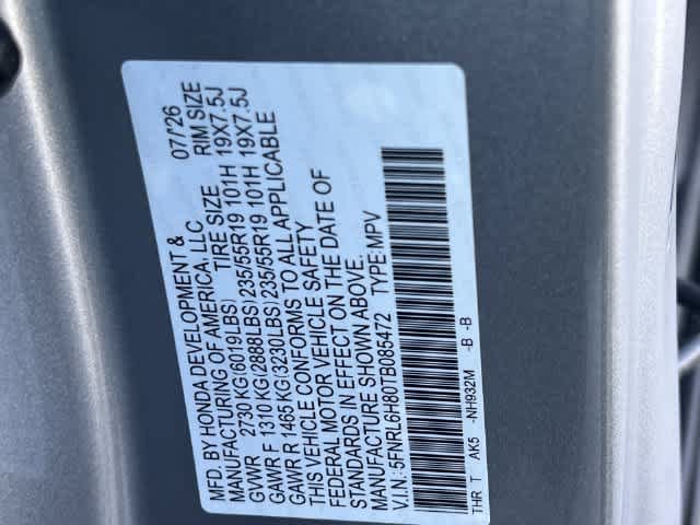 Certified 2026 Honda Odyssey Touring image 22