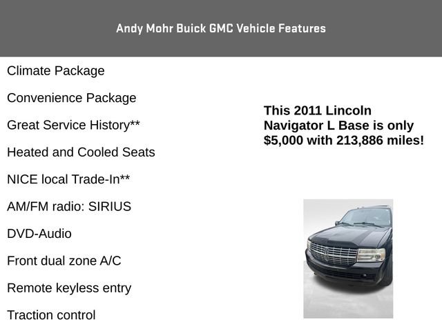 Used 2011 Lincoln Navigator L 2WD w/ 101A Rapid Spec Order Code image 8