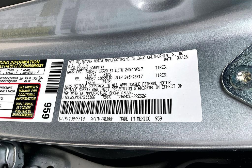 New 2026 Toyota Tacoma SR5 AWD/4WD image 13