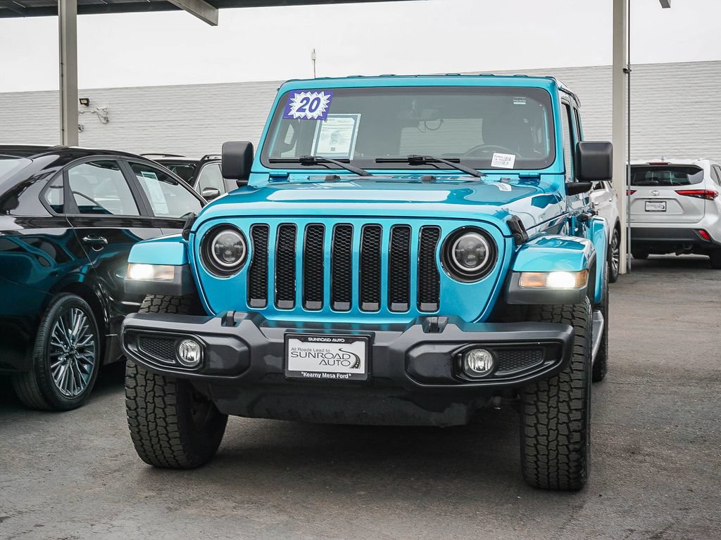 Used 2020 Jeep Wrangler Unlimited Sahara w/ Uconnect 4C Nav & Sound Group AWD/4WD image 4