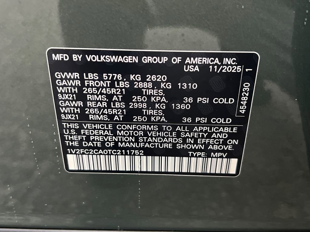 New 2026 Volkswagen Atlas Cross Sport SEL Premium R-Line AWD/4WD image 32