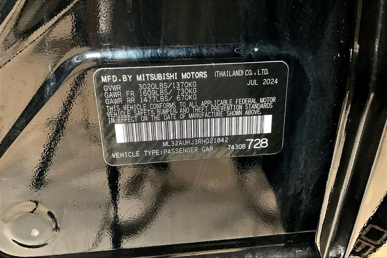 Used 2024 Mitsubishi Mirage ES FWD image 19