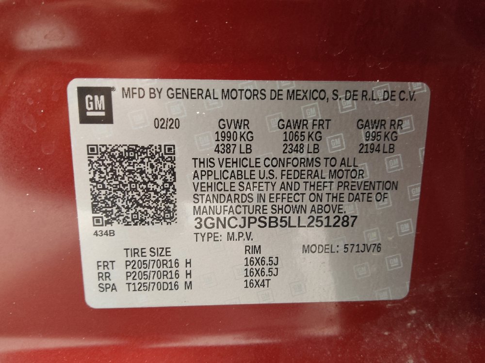 Used 2020 Chevrolet Trax LT w/ LT Convenience Package AWD/4WD image 33