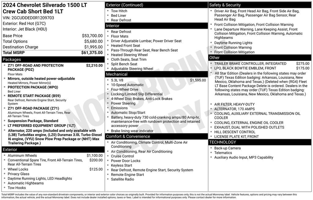 Certified 2024 Chevrolet Silverado 1500 LT AWD/4WD image 2