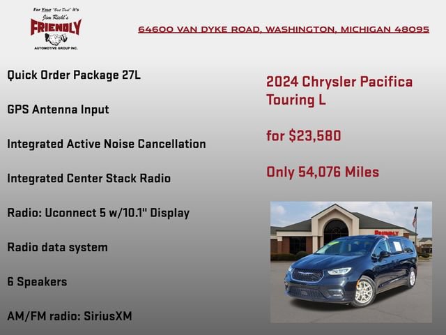 Used 2024 Chrysler Pacifica Touring-L FWD image 5