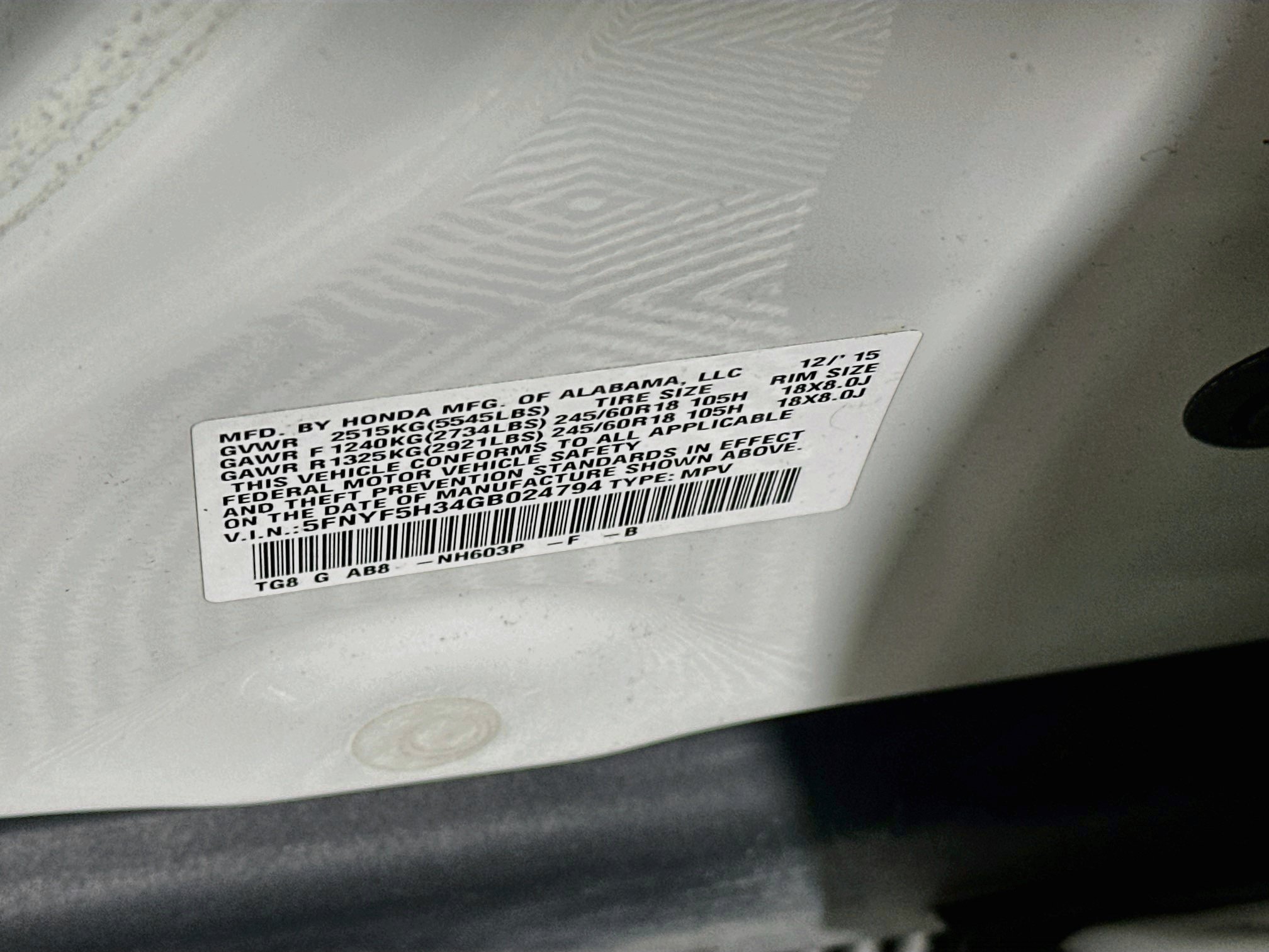 Used 2016 Honda Pilot EX image 12