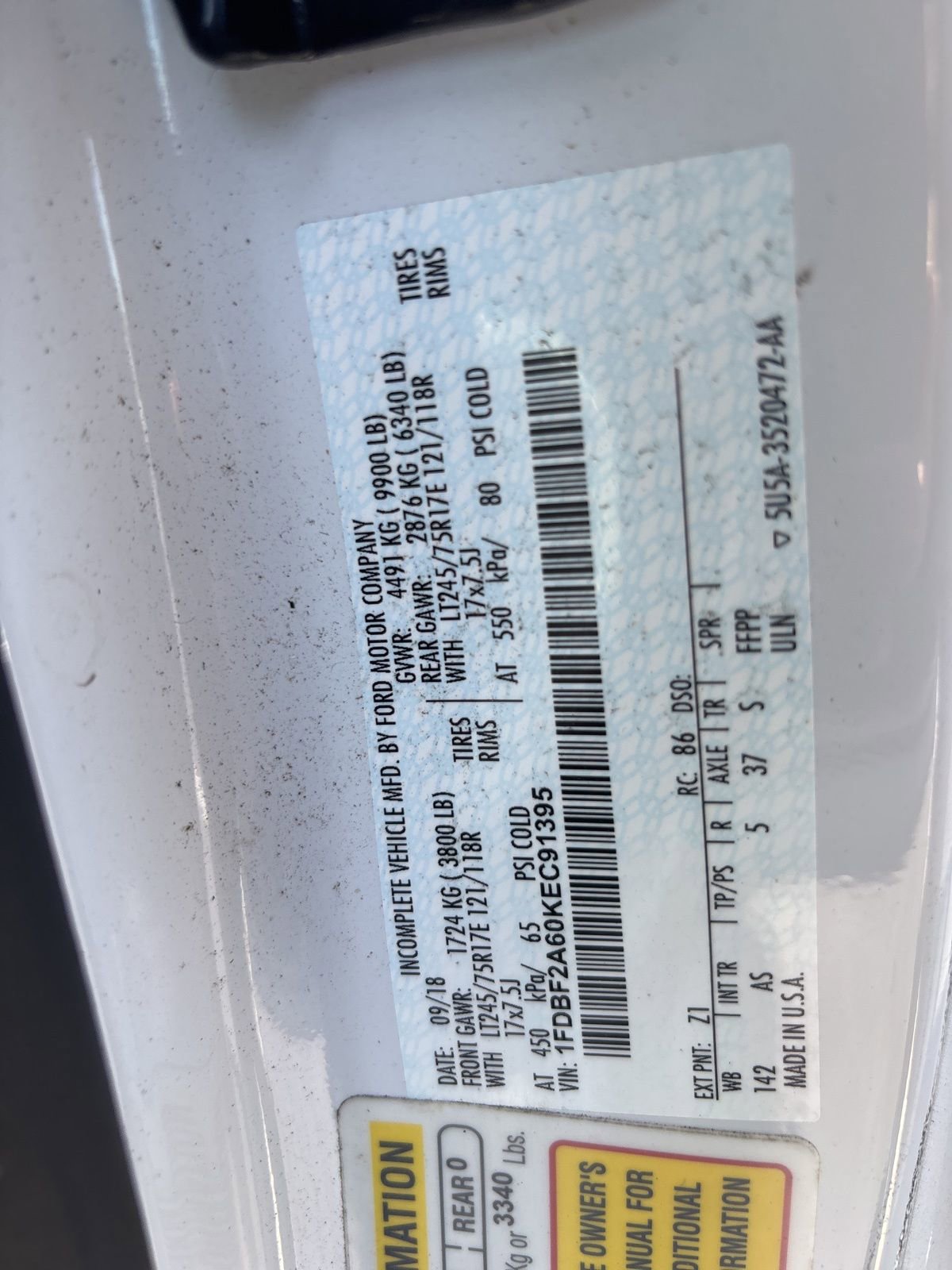 Used 2019 Ford F250 XL w/ XL Value Package RWD image 5
