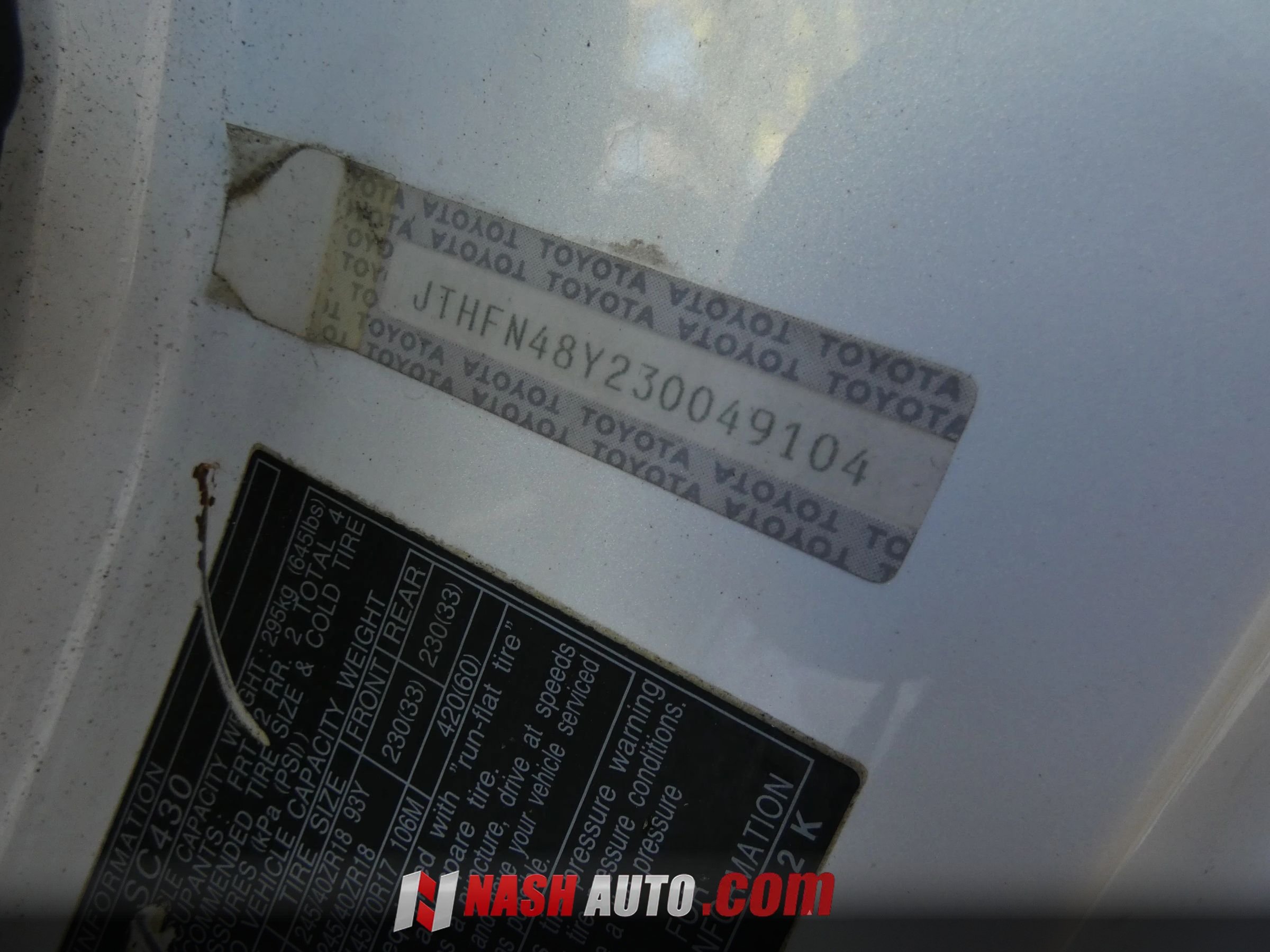 Used 2003 Lexus SC 430 Convertible RWD image 66
