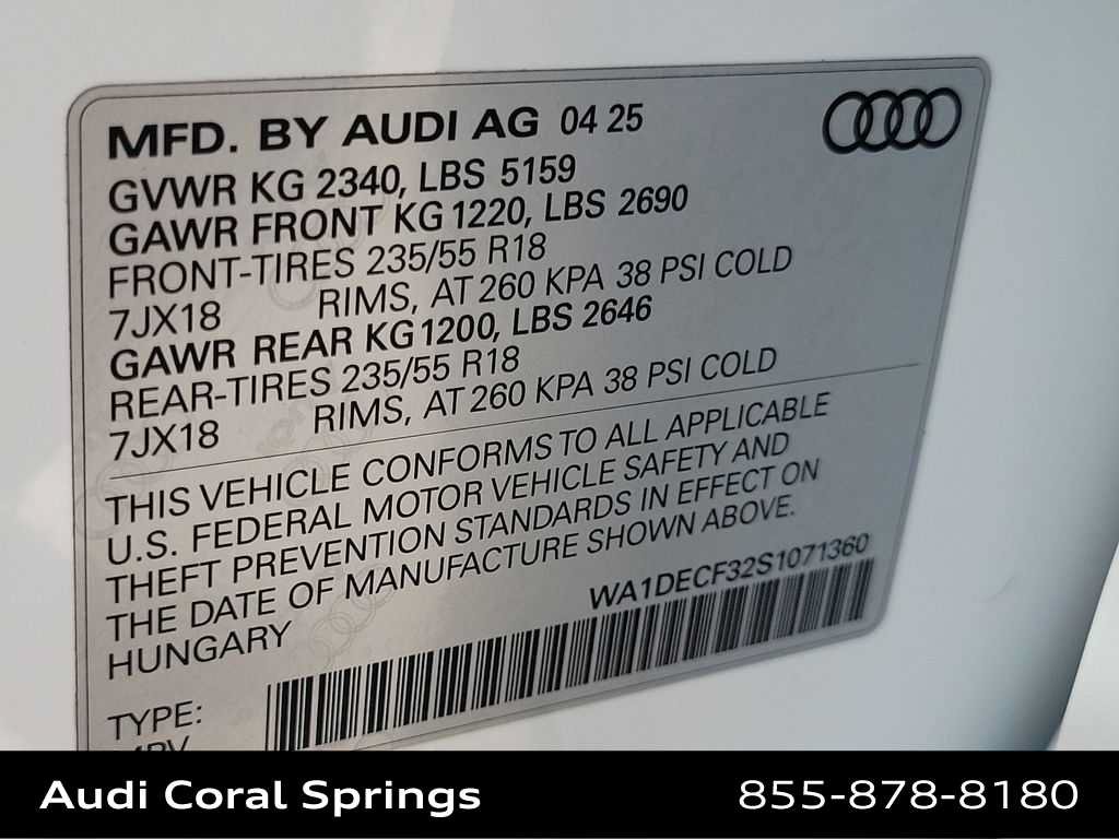 Used 2025 Audi Q3 2.0T Premium AWD/4WD image 29