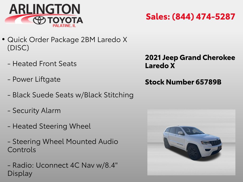 Used 2021 Jeep Grand Cherokee Laredo X AWD/4WD image 2