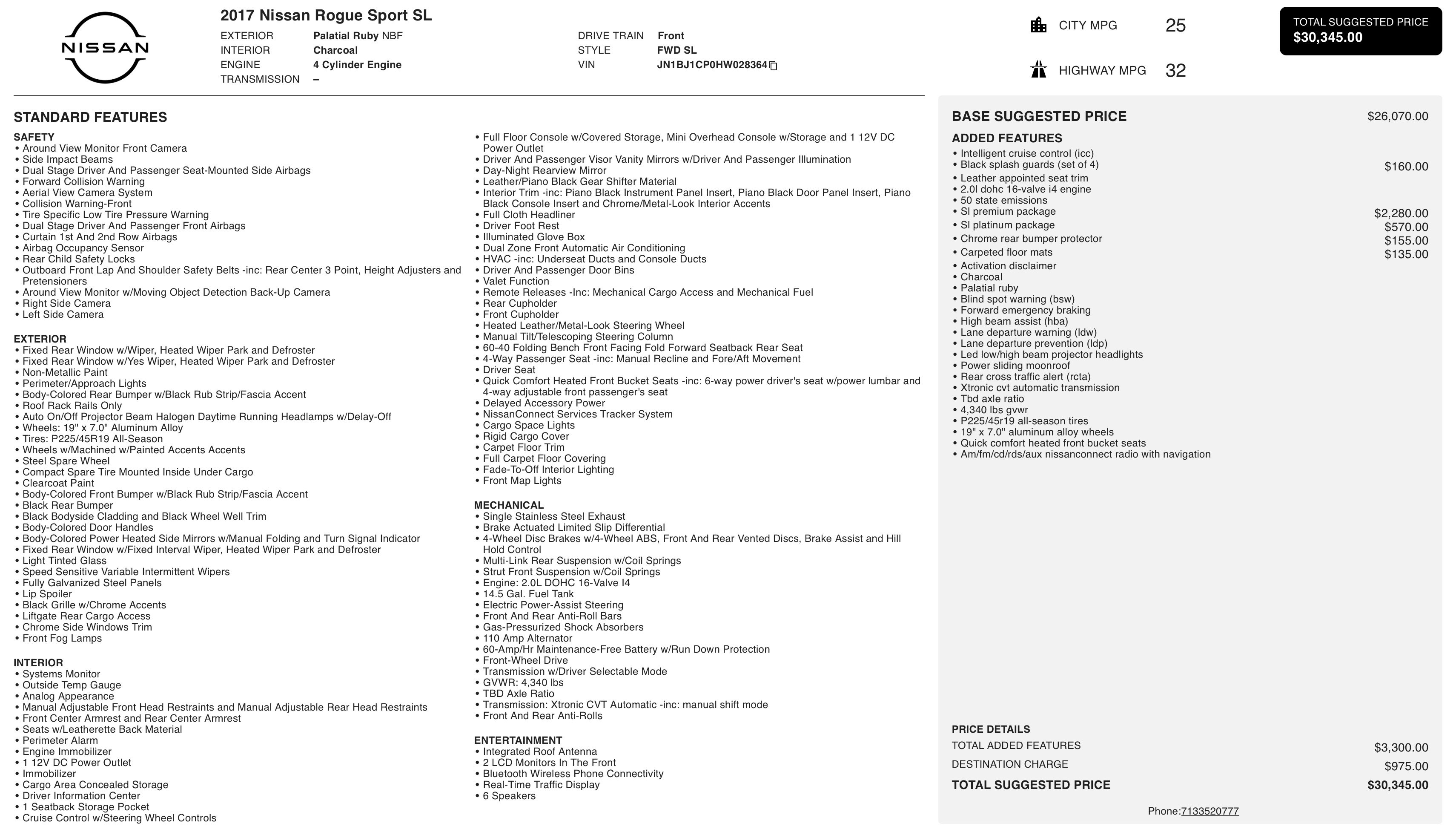Used 2017 Nissan Rogue Sport SL w/ SL Premium Package image 4