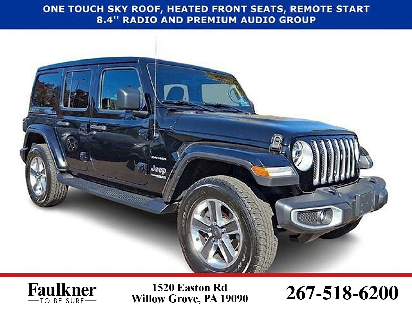 Used 2021 Jeep Wrangler Unlimited Sahara AWD/4WD image 1