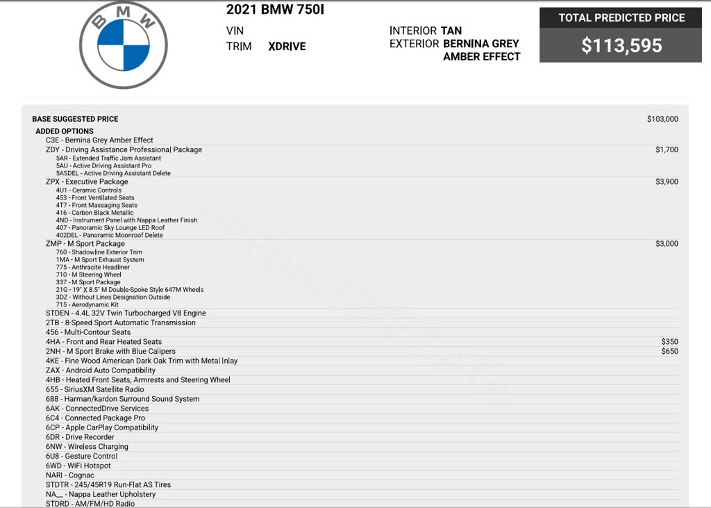 Used 2021 BMW 750i xDrive w/ Executive Package AWD/4WD image 12