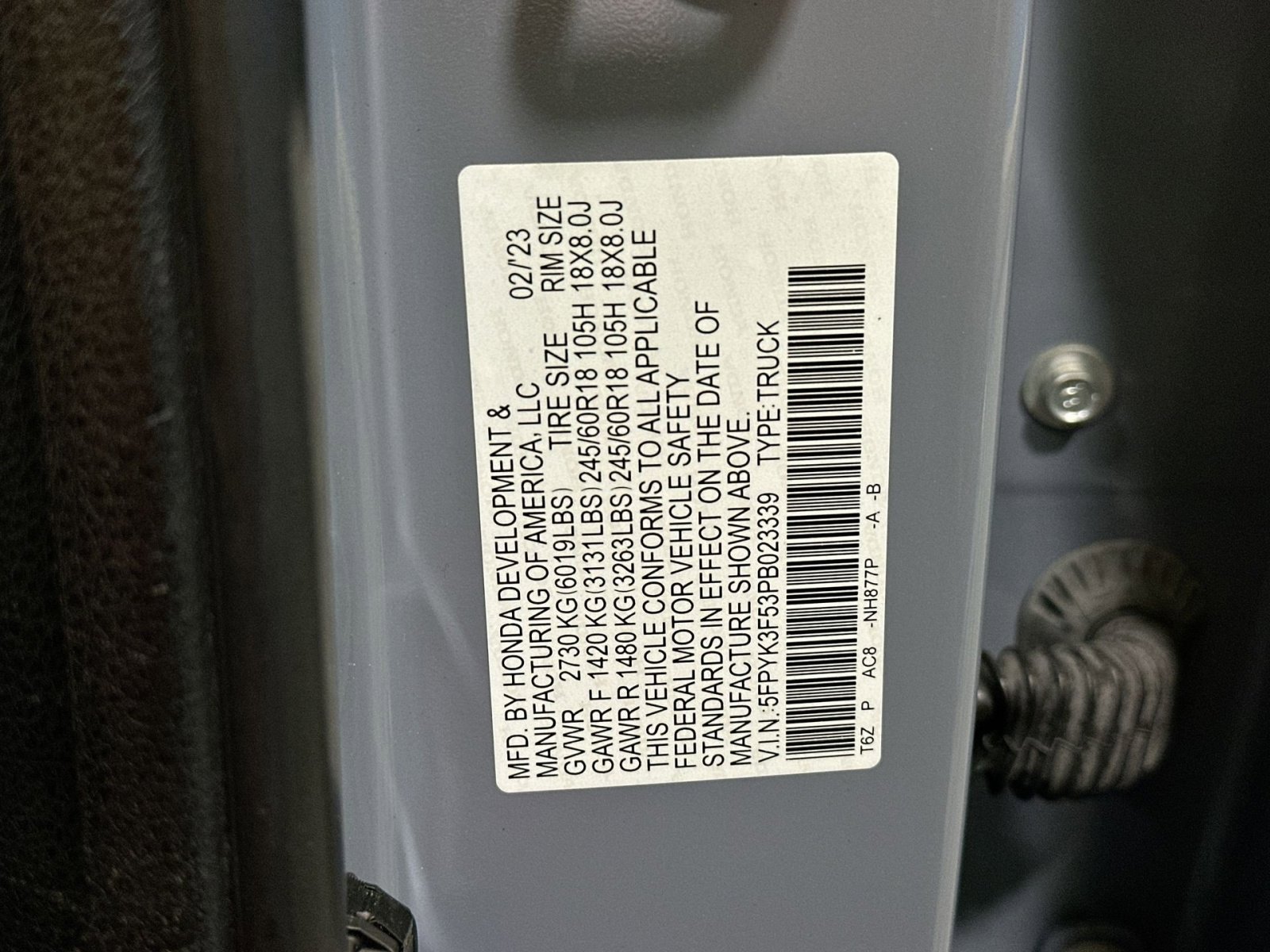 Used 2023 Honda Ridgeline RTL image 43