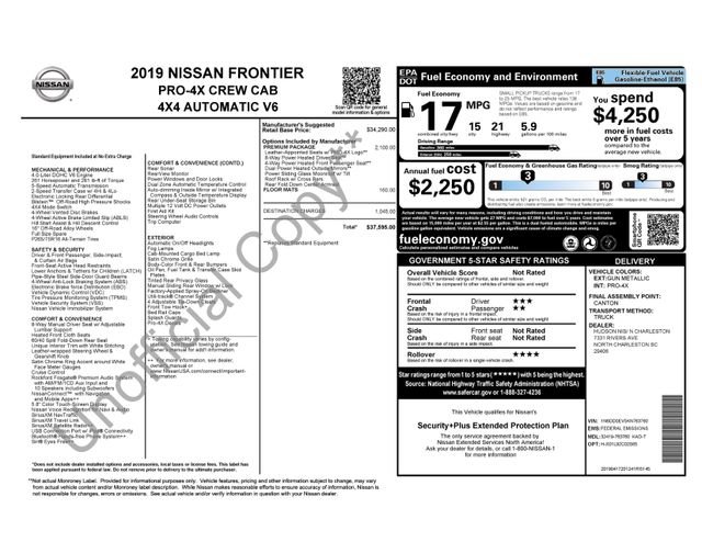 Used 2019 Nissan Frontier PRO-4X w/ Pro-4x Luxury Package AWD/4WD image 6