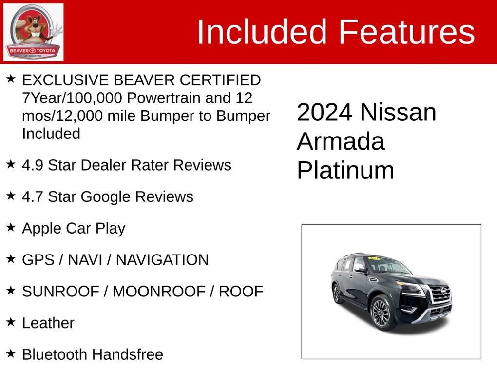 Used 2024 Nissan Armada Platinum w/ Cargo Package image 4