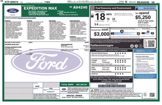 Certified 2024 Ford Expedition Max King Ranch AWD/4WD image 29