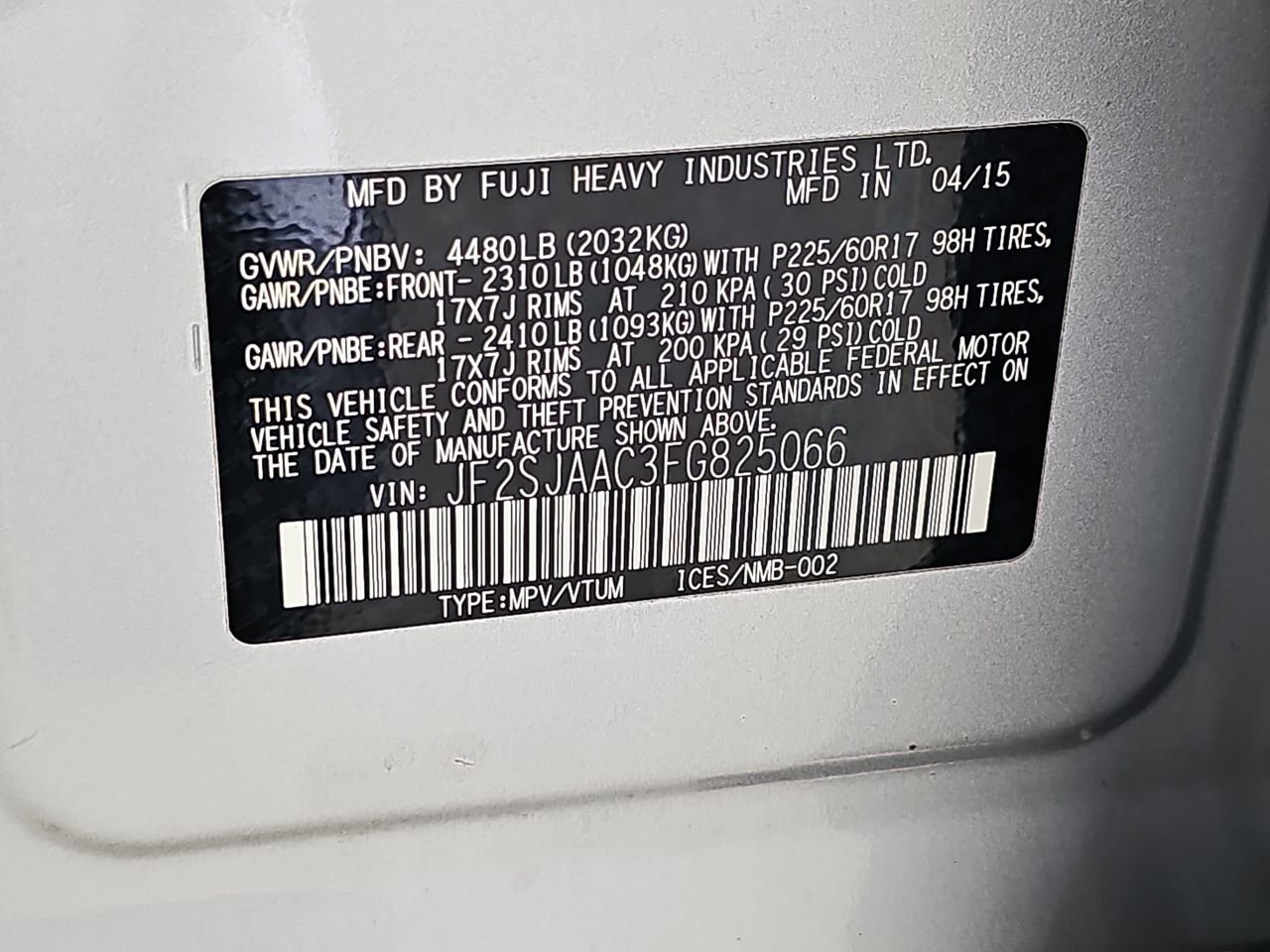 Used 2015 Subaru Forester 2.5i AWD/4WD image 41