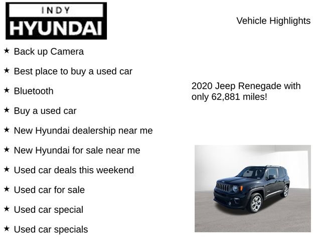 Used 2020 Jeep Renegade Limited AWD/4WD image 7