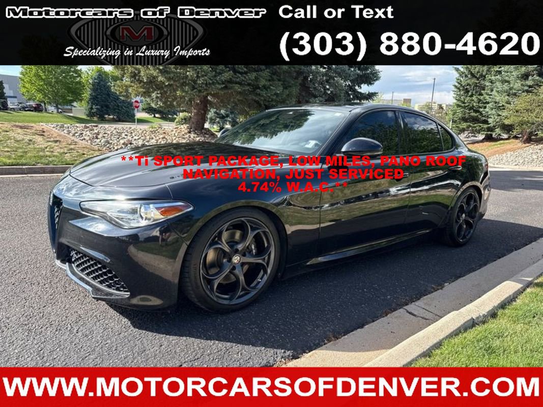 Used 2020 Alfa Romeo Giulia Ti Sport w/ Quick Order Package 22S Sport AWD/4WD image 1