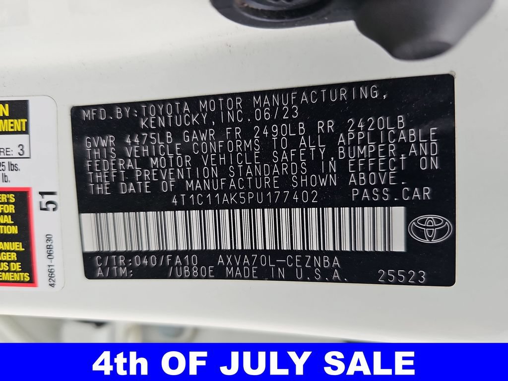 Used 2023 Toyota Camry LE FWD image 40