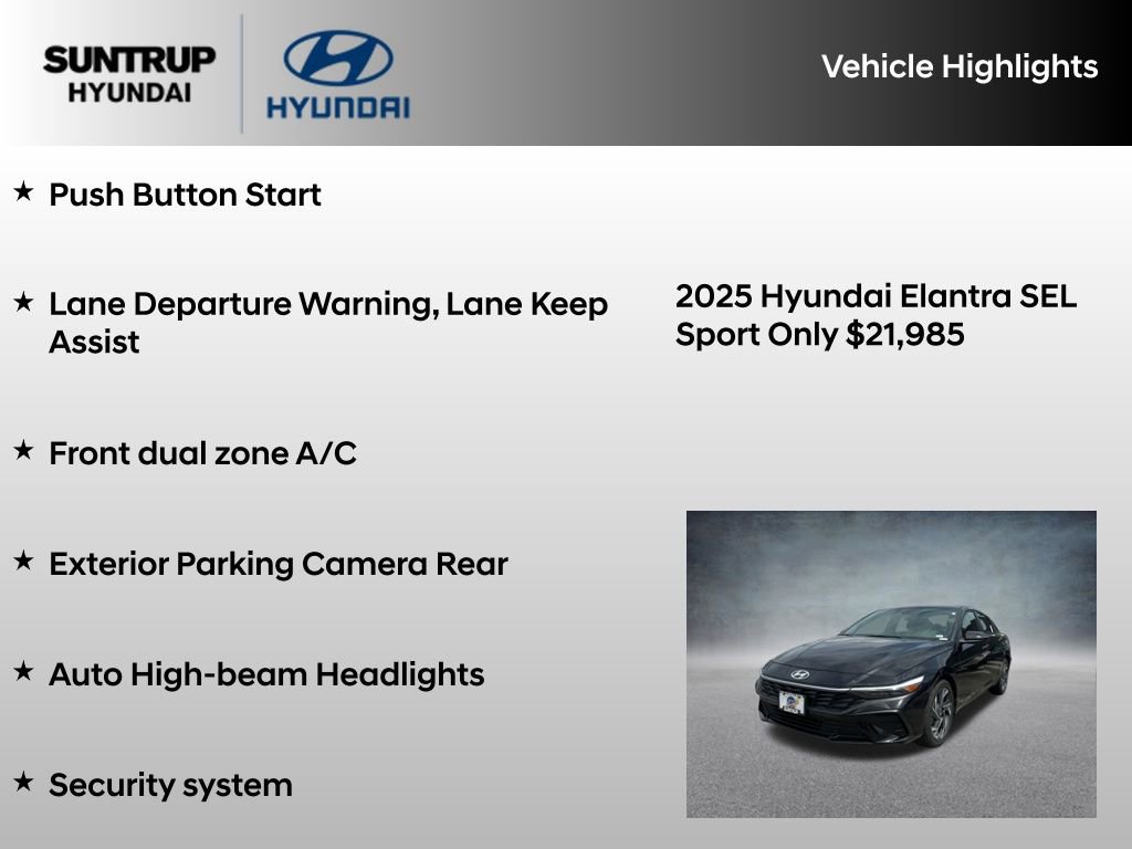 Certified 2025 Hyundai Elantra Sport FWD image 8