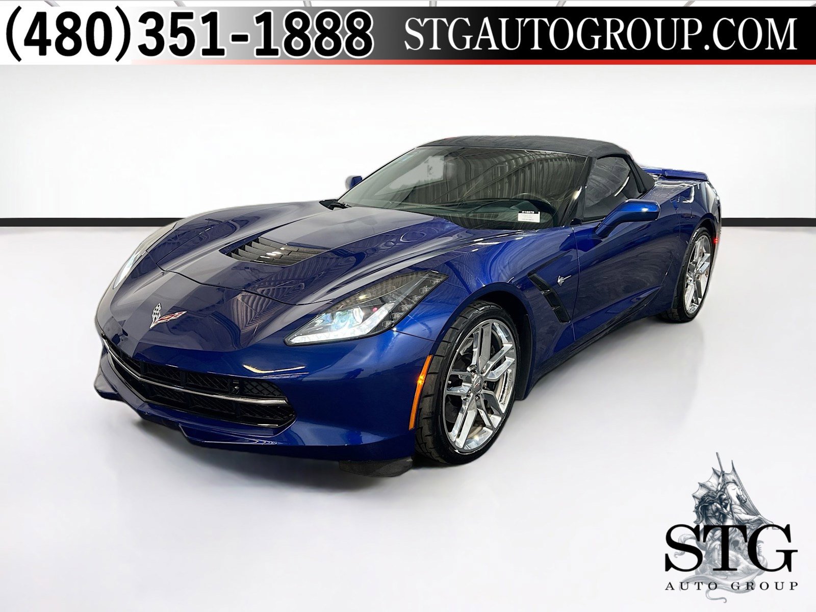 Used 2016 Chevrolet Corvette Stingray Convertible w/ 2LT Preferred Equipment Group RWD image 1