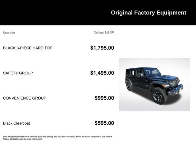 Used 2025 Jeep Wrangler Unlimited Rubicon 4xe w/ Safety Group AWD/4WD image 9