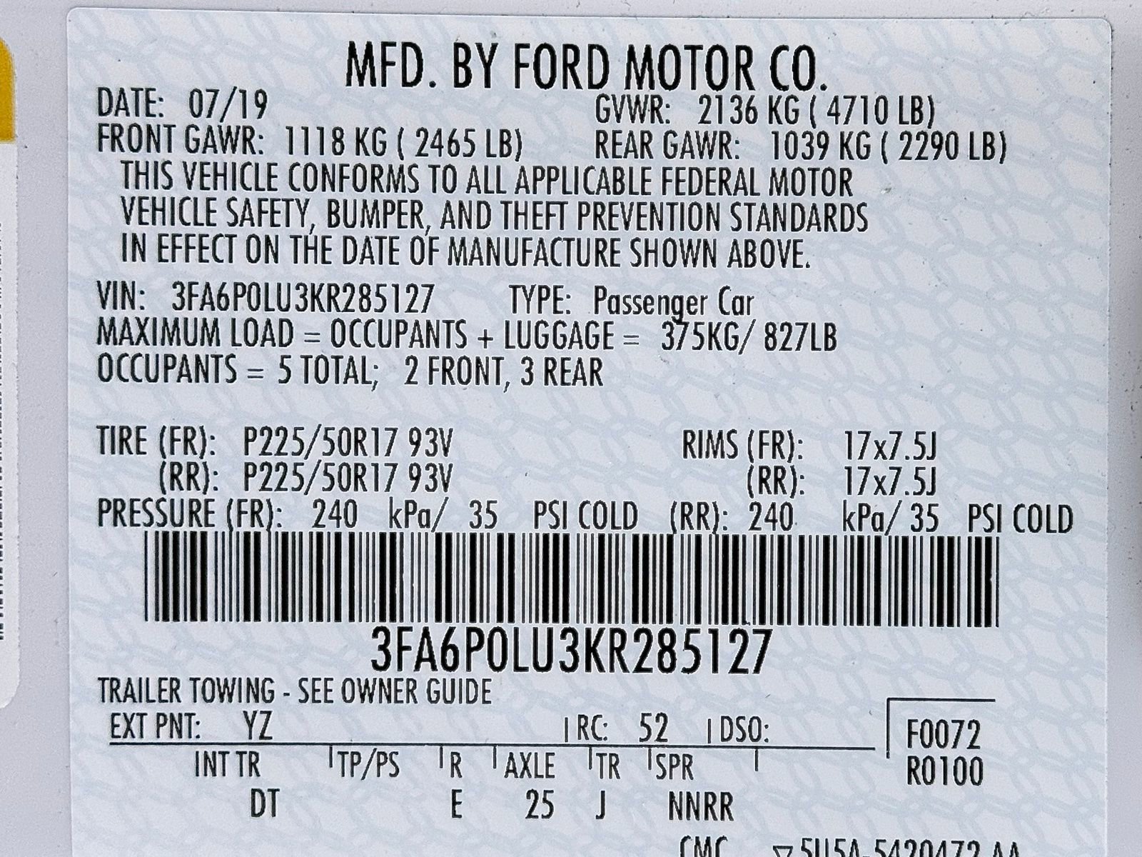 Used 2019 Ford Fusion SE image 43