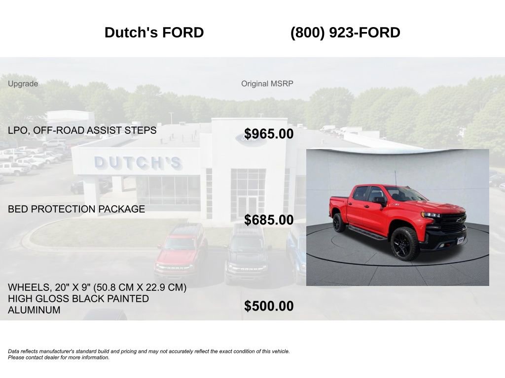 Used 2021 Chevrolet Silverado 1500 LT Trail Boss w/ Bed Protection Package AWD/4WD image 6