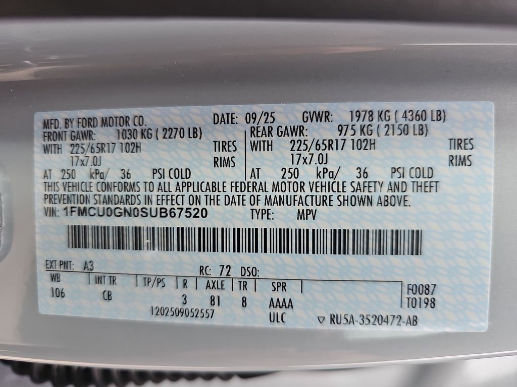 New 2025 Ford Escape Active image 41