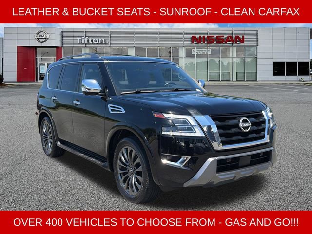 Certified 2023 Nissan Armada Platinum w/ Captain's Chairs Package