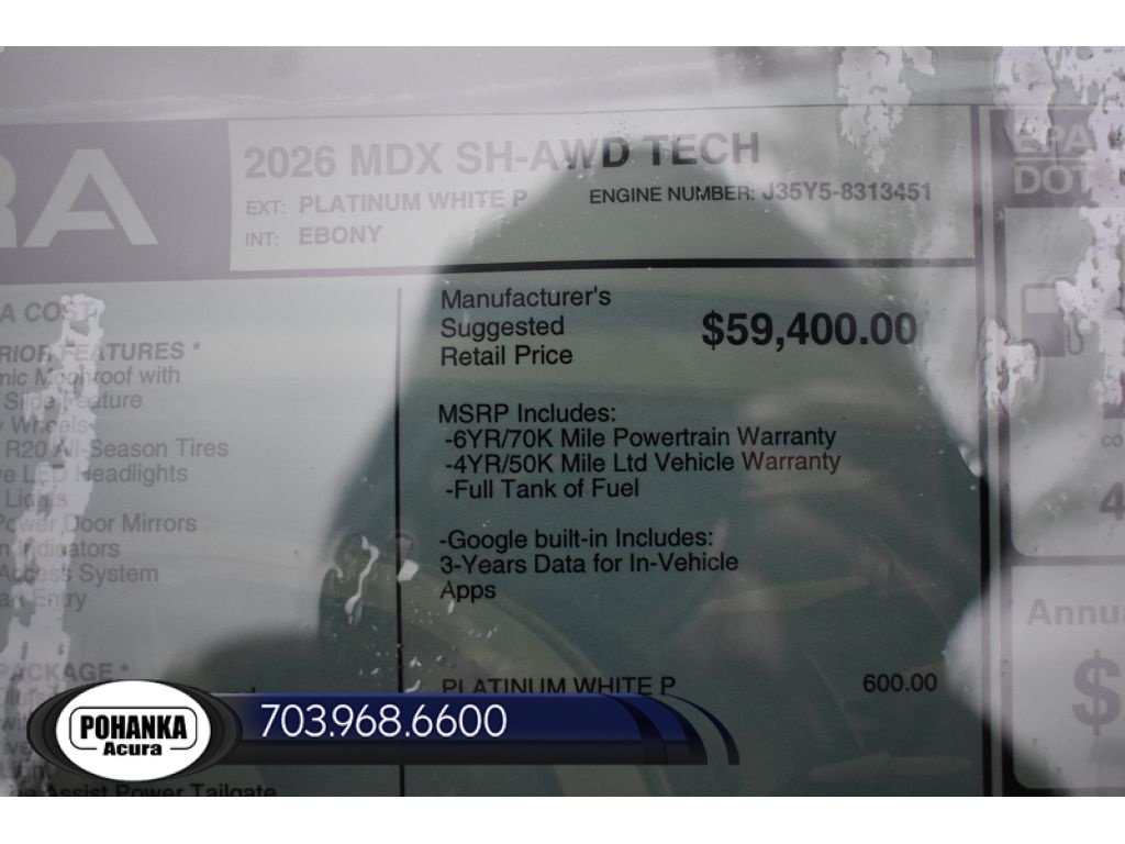 New 2026 Acura MDX w/ Technology Package AWD/4WD image 40