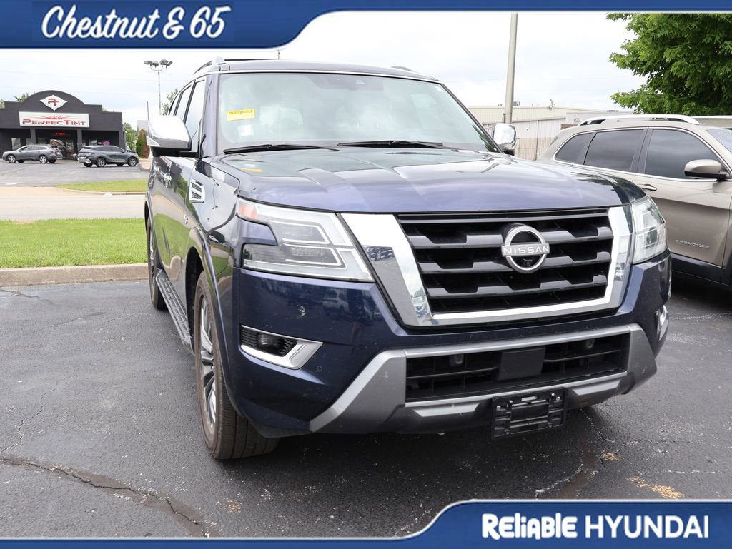Used 2021 Nissan Armada Platinum w/ Captain's Chairs Package AWD/4WD image 3